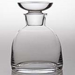 DECANTER-GLASS-W/ FLAT STOPPER