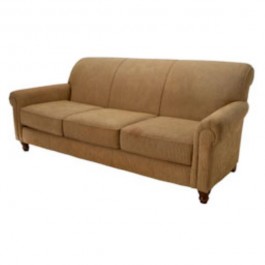 SOFA-BROWN/TAN STR