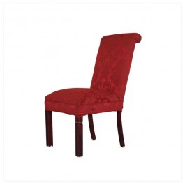 CHAIR-SIDE-RED BEE FABR