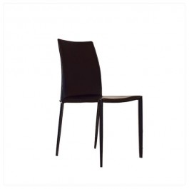 CHAIR-SIDE-DIN-BLACK LEATHER