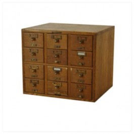 CABINET-FILE 6X9CARD 12DRAWER