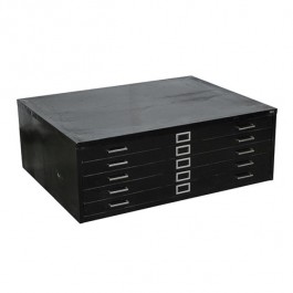 FILE CABINET-Black Flat Drawer /(5) Drawers