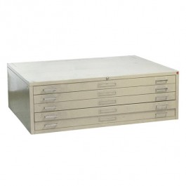 FILE CABINET-Beige Flat Drawer/(5)Drawers