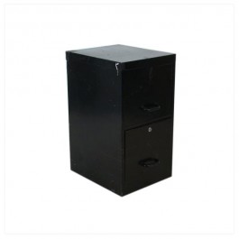 FILE CABINET-BLACK SHORT-2OR3D