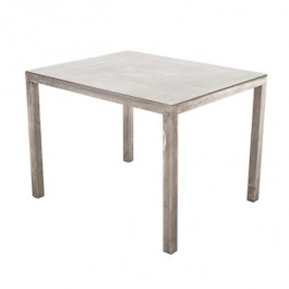 End Table- Brushed Metal