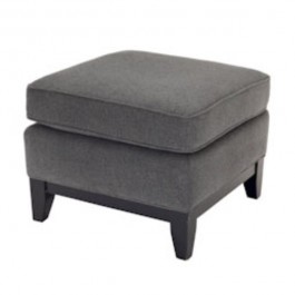 OTTOMAN-GRAY FLANNEL-BLACK BAS