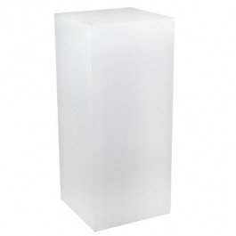 Pedestal-18"SQ x 42"H Matte White Laminate