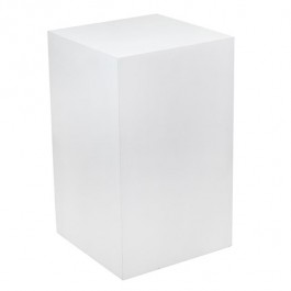 PEDESTAL-18"SQ x 30"H Matte White Laminate