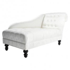 CHAISE-RAF-TUFTED White Damask