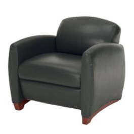 CHAIR-CLUB-OLIVE LEATHER