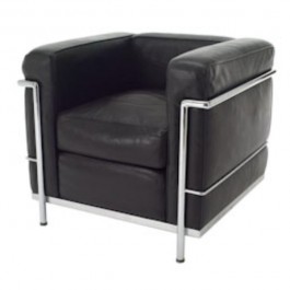 CHAIR-CLUB-BLK CORBU-PETITE