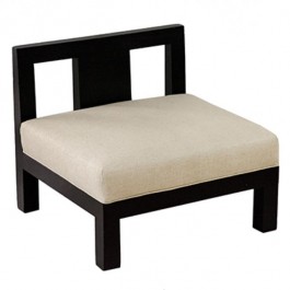 A/L Chair Black Frame/Linen