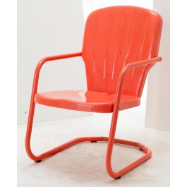 CHAIR-METAL-GARDEN-ORANGE