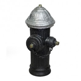 FIRE HYDRANT-FAKE-BLACK/SILVER