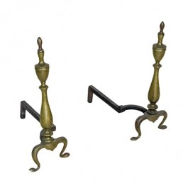 ANDIRONS-Colonial Revival Federal Style-Americana