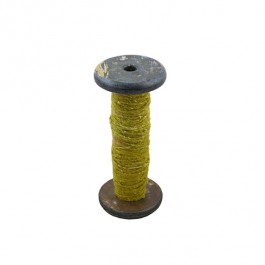 SPOOL-Vintage Wooden W/Yellow Yarn