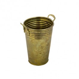 URN-Brass W/2 Handles & Rings Around Top Edge