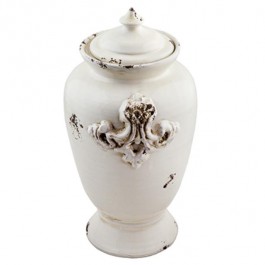 URN-CERAMIC-IVORY DISTRESSED-1