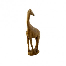 FIGURINE- Wood Carved "Standing" Giraffe