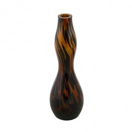 VASE-Small Curvy Glass Tiger Stripe