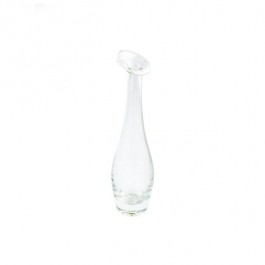 BUD VASE-(Small) Clear Glass W/Open Lip Edge