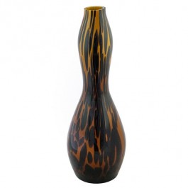 VASE-GLASS-LG-CONICAL-TORTOISE