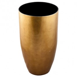 VASE-Gold Metallic Plastic W/Black Interior