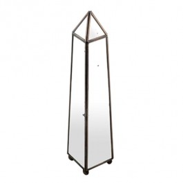 OBELISK-MIRRORED-14-1/4" TALL