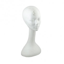 MANNEQUIN HEAD-Woman's Styrofoam