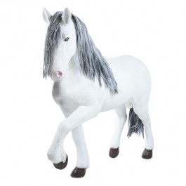 Horse-Life Size White with Grey Mane & Tail
