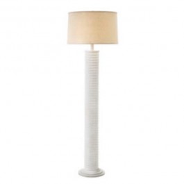 LAMP-FL-WHITE RIDGED-SETOF2