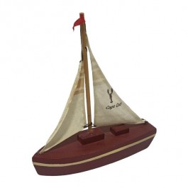 SHIP MODEL-2SAIL RED WOOD