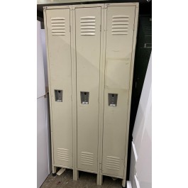 LOCKER-3DOOR-TAN-78"HX36"W-12"