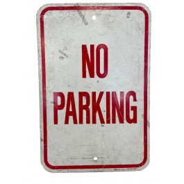 SIGN-NO PARKING-ALUM