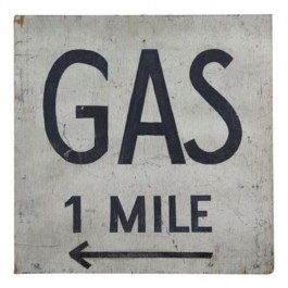 Sign- Gas 1 mile