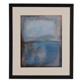 PRINT-BLUE SQUARES-BLACK FRAME