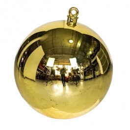 CHRISTMAS ORNAMENT-24" D Gold Hanging
