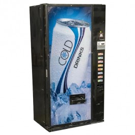 SODA MACHINE-Soda Can on Front W/Blue Background