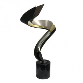 SCULPTURE-20H-SILVER/GOLD SWIRL