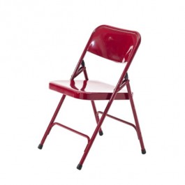 CHAIR-FOLDING-METAL- RED