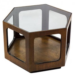 Table-end wood frame cutout bl