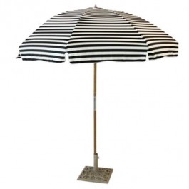 Beach Umbrella BlK& WHT Vertic