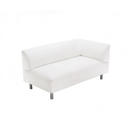 SOFA-RAF-SECT-WHITE ULTRASUEDE