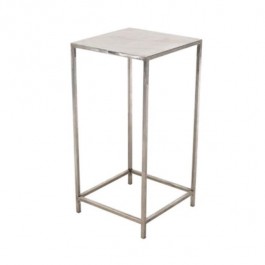 PEDESTAL-36H-BRUSHED STEEL