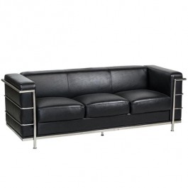 SOFA-Black Corbusier 3 Bar-3 Seat