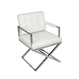 Modern Directors Chair White