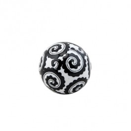 Blk & White Porcelain Ball