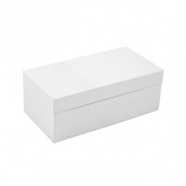 White Lacquer Box 6 3/8"