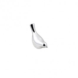 Chrome Bird Figurine 6 1/2" L