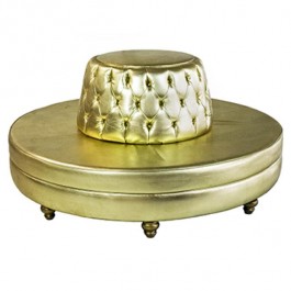OTTOMAN- Royal Gold Sombrero